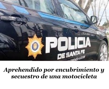 Aprehendido por encubrimiento y secuestro de una motocicleta.jpg